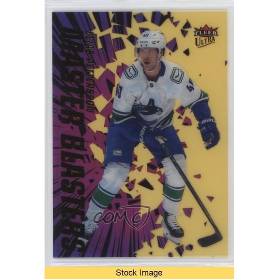 2023-24 Upper Deck Fleer Ultra - Master Blasters - Gold Elias Pettersson #12 Gold Insert