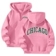 thumbnail image 2 of Hoodies for Women 2025 Chicago Hoodie Long Sleeve Loose Graphic Y2K Hoody Hooded Sweatshirt Women Pullover, 2 of 5
