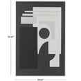 thumbnail image 3 of 40" x 59" Textured Geometric Framed Wall Art with Various Shapes and White Accents, by DecMode, 3 of 10