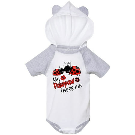 

Inktastic My Pawpaw Loves Me with Cute Ladybugs Gift Baby Boy or Baby Girl Bodysuit