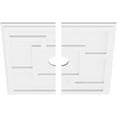 thumbnail image 2 of 22"OD x 3"ID x 7 1/2"C x 1"P Knox Architectural Grade PVC Contemporary Ceiling Medallion, Two Piece, 2 of 11
