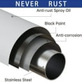 thumbnail image 2 of Shower Curtain Rod，Never Rust No Drill Non-Slip Spring Tension Shower Rod,Adjustable Tension Curtain Rod, 43-72inches 304 Stainless Steel, Black, 2 of 7
