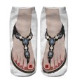 thumbnail image 3 of maskred 4pair Femmes Tendance Impression Chaussettes Personnalité avec à la Mode Premium 3D Modèle Chaussettes, 3 of 6