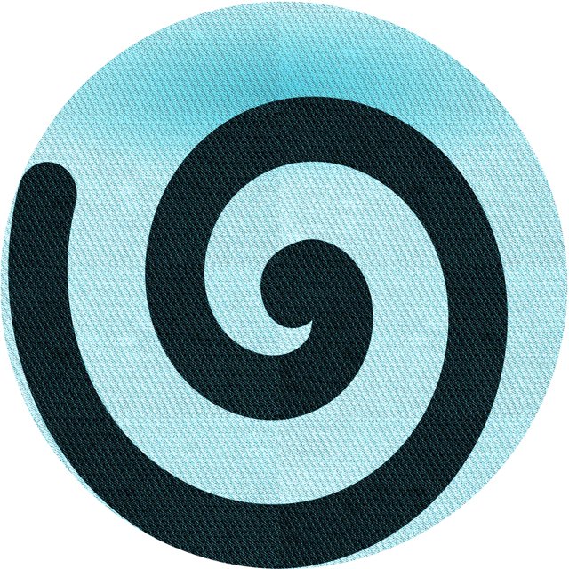 Ahgly Company Tapis d'Intérieur Ronds Lavables à la Machine, Style Transitionnel, Bleu Geai Bleu, Tapis de Zone, 8 Pieds Rond
