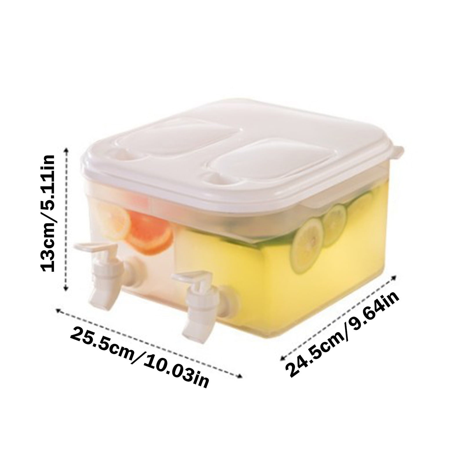 Wovilon 5L 1.32 Gallon Cold Kettle With Faucet Plastic Refrigerator Beverage Dispenser With Faucet Large Capacity Party Beverage Ice Syrup Jug Fruit Tea Pot Bucket