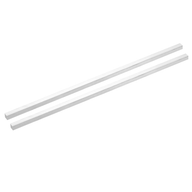 2 Pcs 1/4" Grosor x 1/4" Ancho x 16" Largo Barra Plana Cuadrada de Aluminio 6061