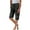 Black1, variant on Plebaso Summer Shorts for Women Drawstring Knee Length Shorts Casual Lightweight Wide Leg Shorts with Pockets