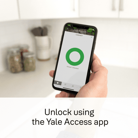 Yale - Smart Lock Wi-Fi Cabinet Lock with App/Electronic Guest Key Access - White