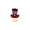 🍒 Multicolor_Base#2371, variant on Independence Day Candle Lamp String Lights - Five-Pointed Star Hat Airplane Design, Red White Blue Decorative LED Night Light, Flameless Battery Lamp