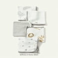 thumbnail image 2 of SNNROO Cozy Cub Cozy Pixies 5-Pack Baby Comfortable Soft Gray Multi-Use Square Towels, 2 of 7