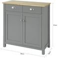 thumbnail image 3 of SoBuy FSB25-HG,Kitchen Dining Room Living Room Storage Cabinet Cupboard Sideboard, Grey, 3 of 6