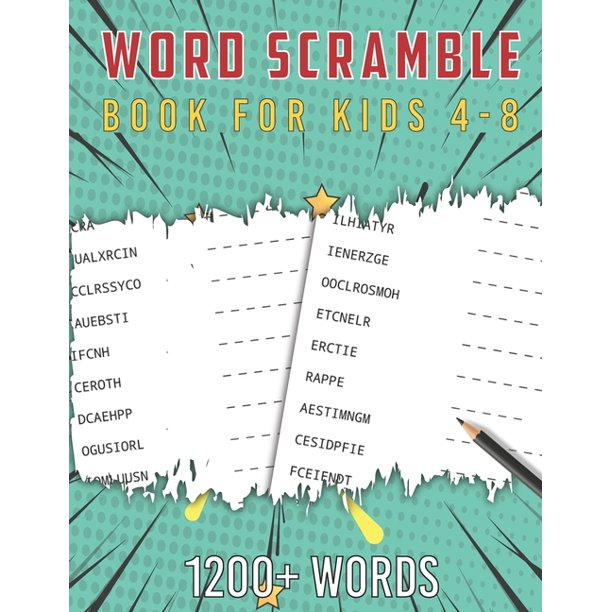 Scramble Word Book for Kids 48 Fun Activity Games for Kids Ages 48