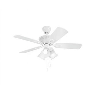 Hampton Bay Glendale 42 in. LED Indoor White Ceiling Fan with
