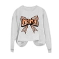thumbnail image 3 of Xuyuer Women's Printed Long Sleeve Round Neck Casual Hoodless Sweatshirt, Comfortable Pullover Top for Mother's Day Gifts, Family Events and Relaxed Everyday Wear, 3 of 5