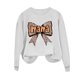thumbnail image 4 of Xuyuer Women's Printed Long Sleeve Round Neck Casual Hoodless Sweatshirt, Comfortable Pullover Top for Mother's Day Gifts, Family Events and Relaxed Everyday Wear, 4 of 6