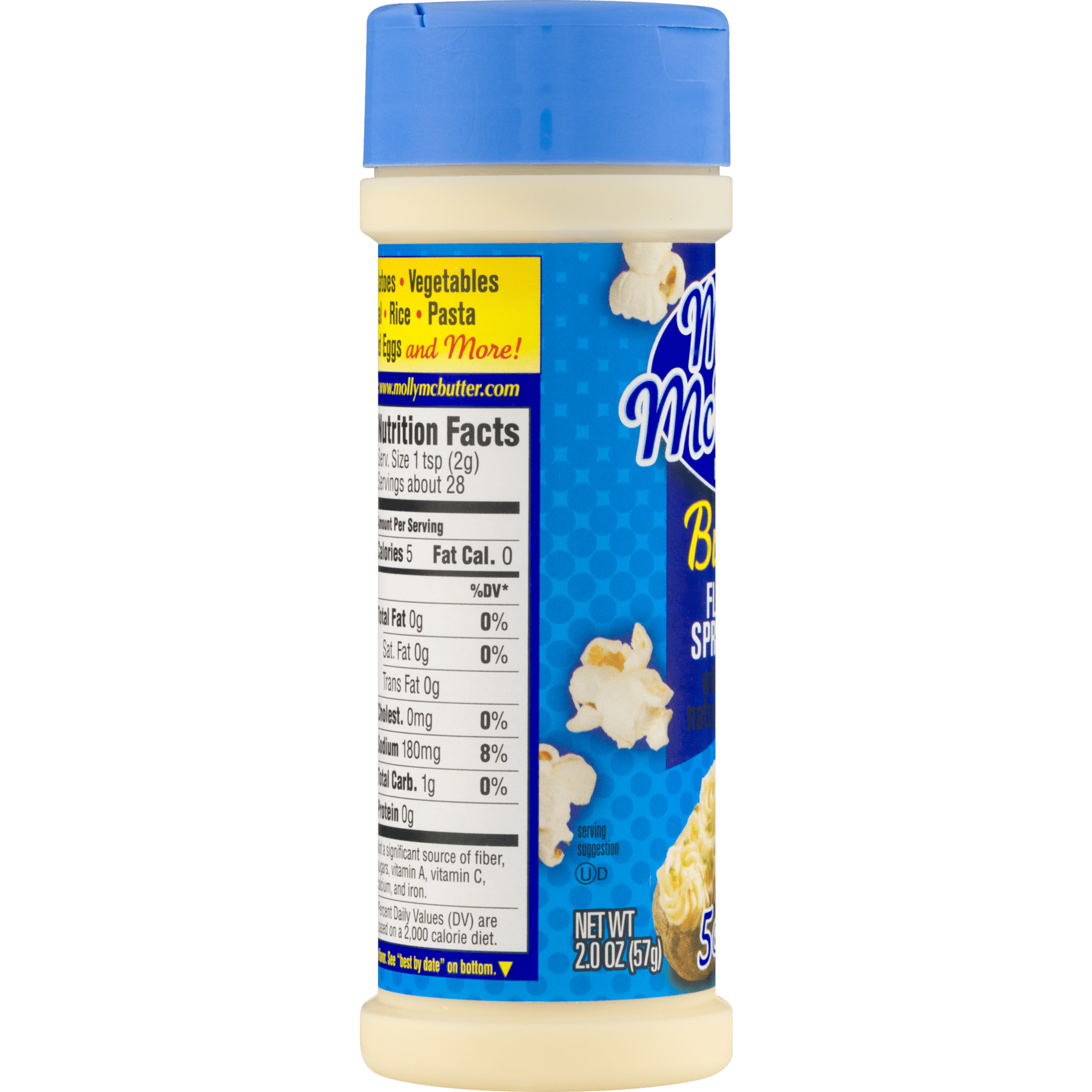 Molly McButter Butter Flavor Sprinkles 2 oz. Shaker