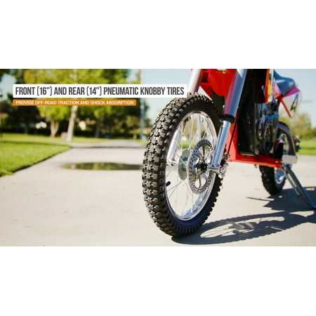 Razor - Dirt Rocket High-Torque Electric Motorcycle Dirt Bike - Red