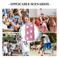 thumbnail image 6 of Naloa Rabbit Holding Flowers Basketball Jersey Reversible Men's Mesh Athletic Sports Shirts Training Practice S-4XLLarge, 6 of 6
