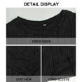 thumbnail image 6 of YNIQUE Womens Tops Trendy Slim Casual Long Sleeve Crewneck T Shirts Solid Loose Textured Blouses, 6 of 7