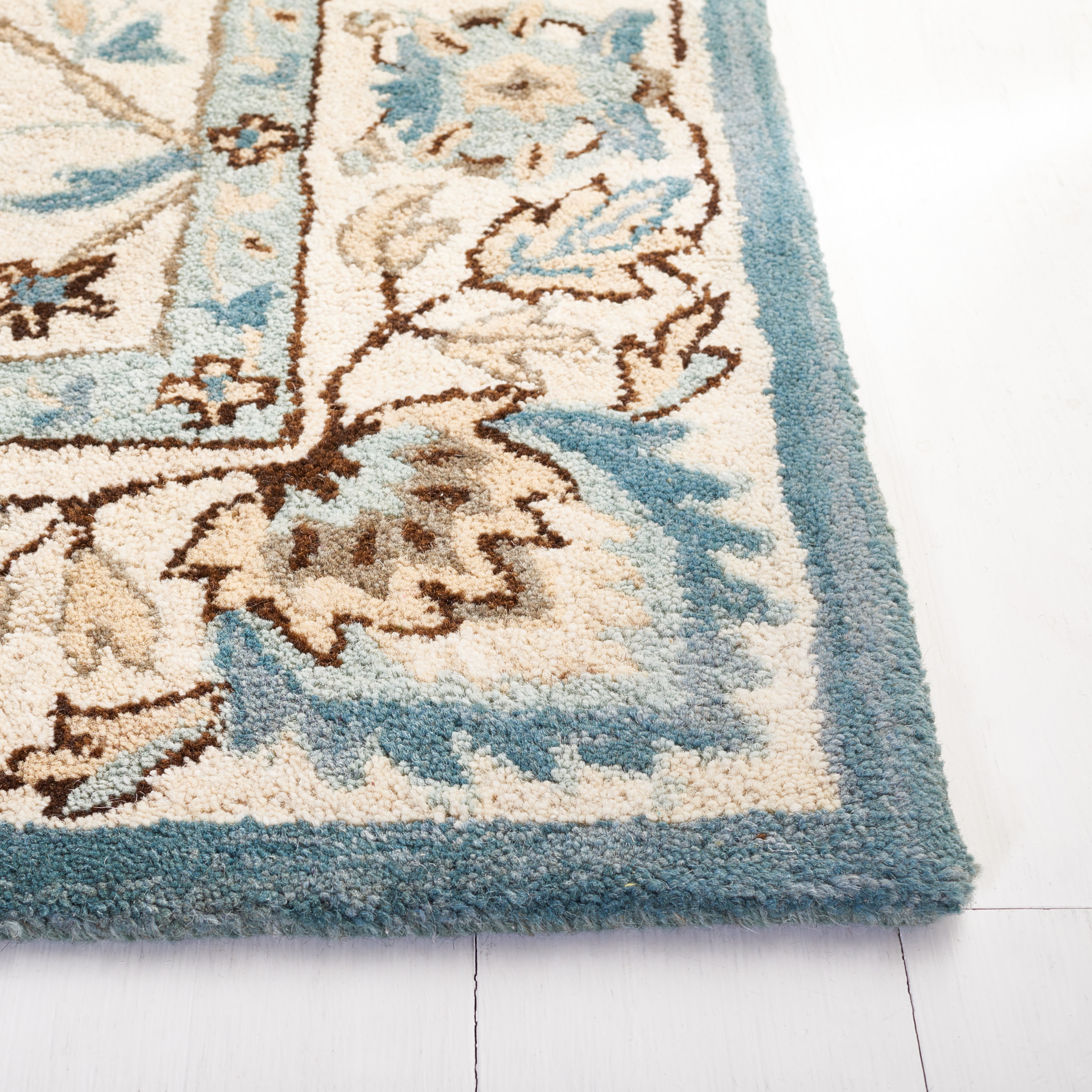 SAFAVIEH Antiquity Jaki Oriental Wool Area Rug, Peacock/Blue, 4' x 6'