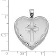 thumbnail image 3 of White Sterling Silver Charm Pendant Themed Diamond 29 mm 24, 3 of 3