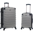 thumbnail image 1 of Rockland F230-SILVER 20 x 28 Po Valise Speciale Extensible en Abs à Roulettes Pivotantes, Argent - 2 Pcs, 1 of 1
