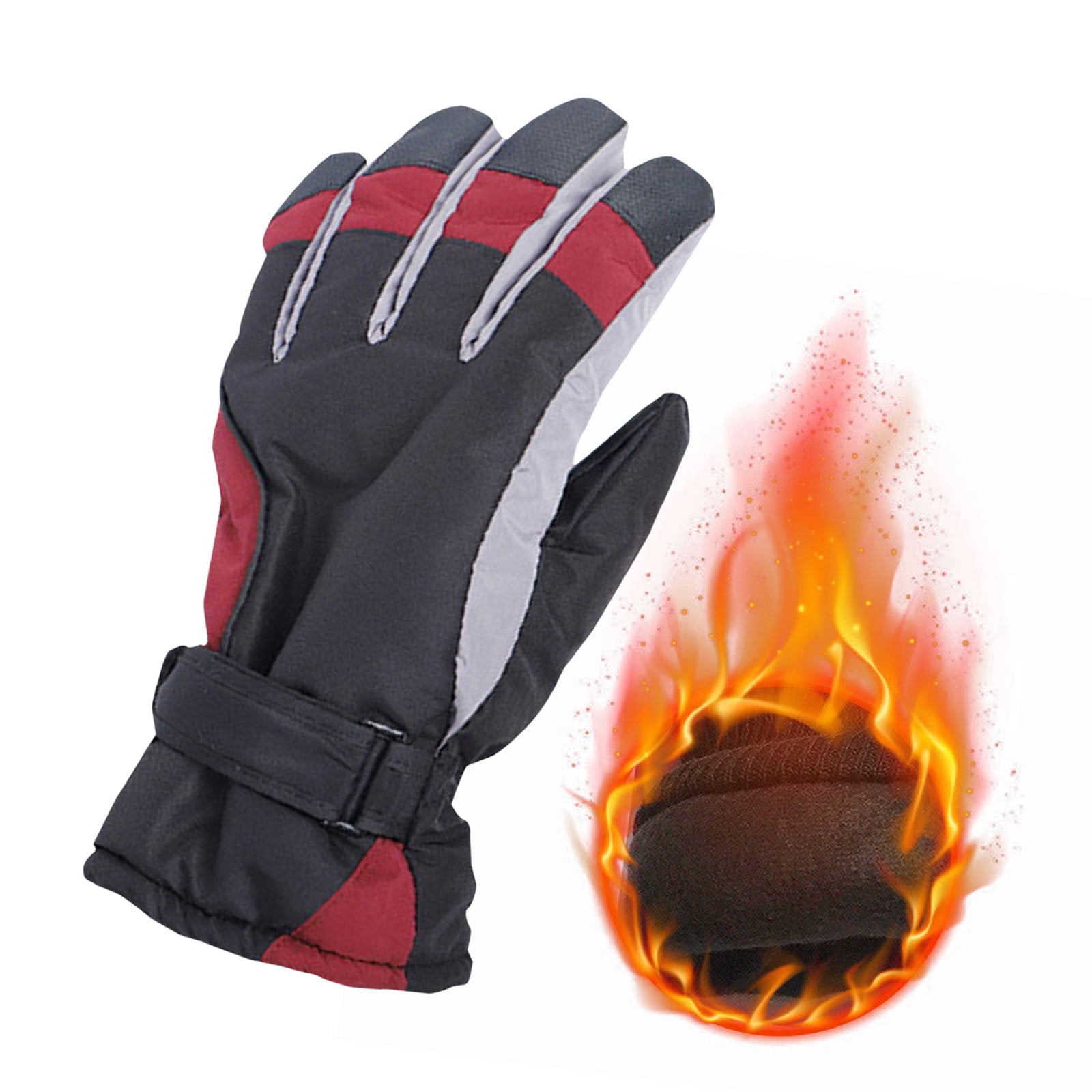 Gant Velo Hiver Aroncent Gants D'hiver Imperméables Pour écran Tactile Gants Ski