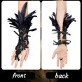 thumbnail image 3 of Guantes de Encaje de Plumas, Guantes de Encaje Vintage, Guantes de Encaje, Adecuados Para Fiestas Nocturnas, Carnaval, Halloween, Graduaciones, Cosplay, Fiesta, 3 of 5