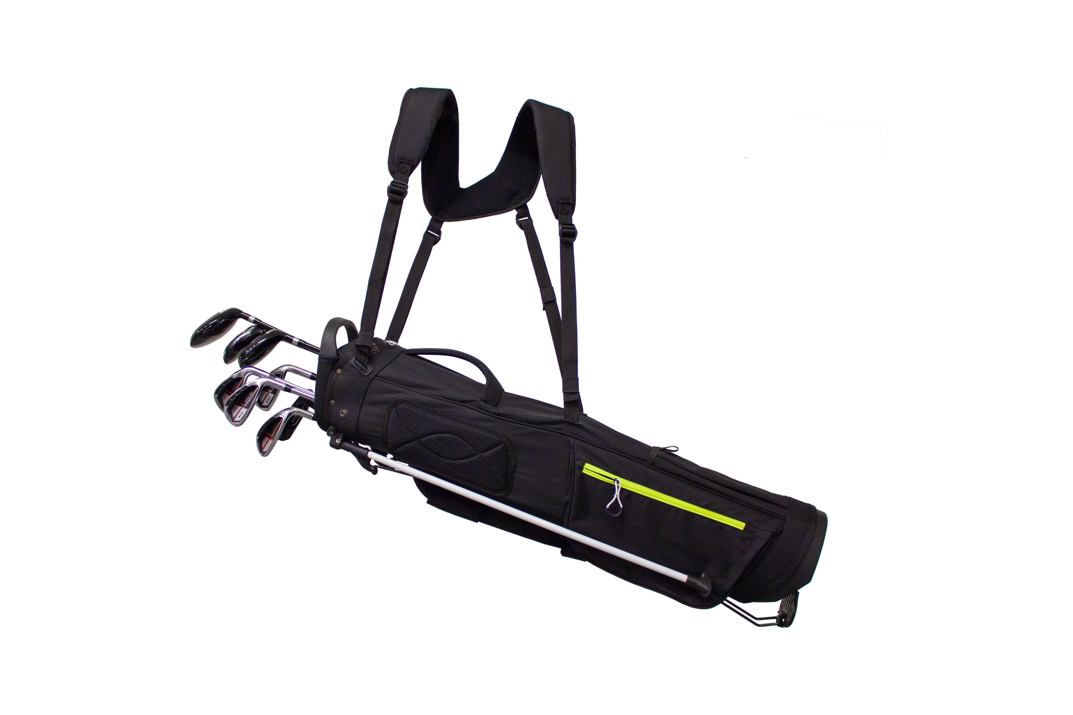 Club Champ 6.5" Golf Stand Bag, 4 Way Divider, Black