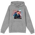 thumbnail image 4 of Tom and Jerry Terrance Athletic Heather Mens Hoodie - L, 4 of 6