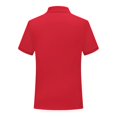 thumbnail image 4 of Kids Short Sleeve Polo Shirt Boys Girls Classic Lapel Collar Deer Embroidery Casual Tops Lightweight Breathable Summer Tee for Daily Wear Oktoberfest Outfit(Red,3-4Years), 4 of 5