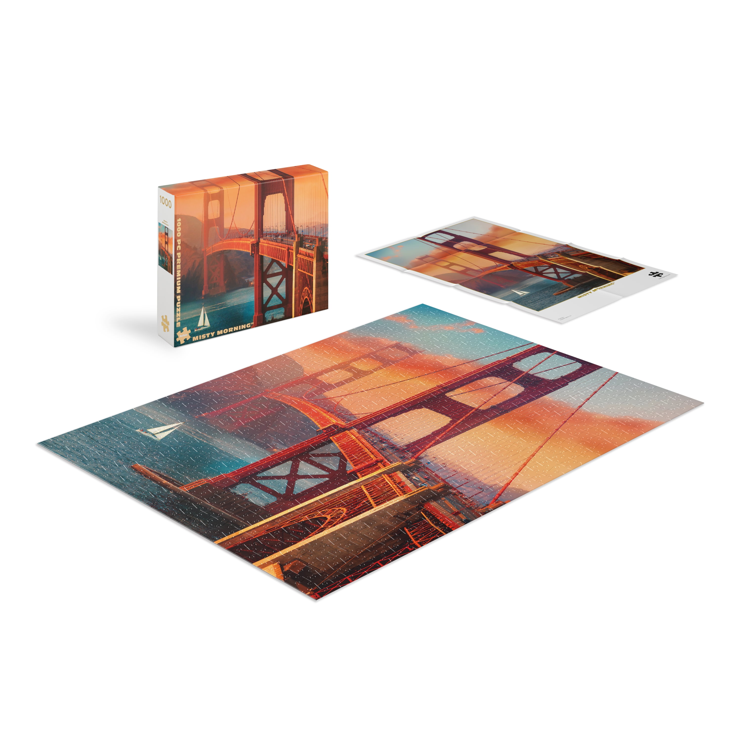 Buffalo Games Gold Collection Misty Morning 1000-Piece Interlocking Jigsaw Puzzle for Adults Ages 14+