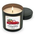 Mainstays 8oz Black Tin Candle, Country Holiday