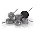 thumbnail image 1 of Ninja CW69010 NeverStick Comfort Grip 10-Piece Cookware Set, Nonstick, Durable, Scratch Resistant, Dishwasher Safe, Oven Safe to 400°F, Silicone Handles, Grey, 1 of 8