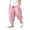 A-Pink56, variant on OSOLU Boys Harem Pants Casual Drawstring Solid Color Pleated Summer Lightweight Tapered Ankle-Tied Pants For Kids 2-14Y Trendy Trousers