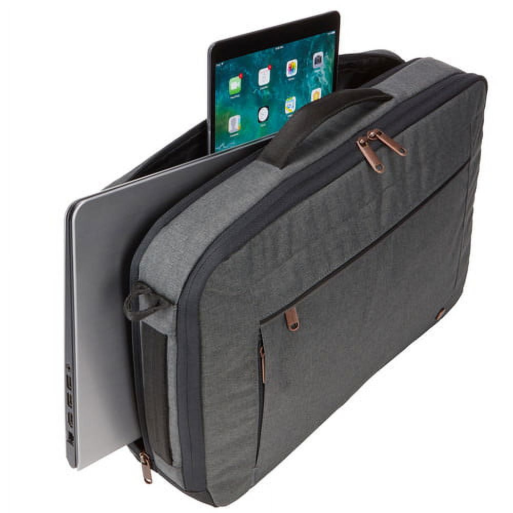 Case Logic Era 15.6 inches Unisex Hybrid Briefcase Melange Fabric, Obsidian