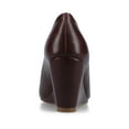 thumbnail image 4 of Journee Womens Danika Almond Toe Comfort Dress Wedges, 4 of 10