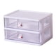 thumbnail image 4 of Organizador de escritorio con cajón, soporte para maquillaje, compartimentos multifuncionales, organizador Tidy Saver 2 Cajones Blanco, 4 of 9