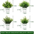 thumbnail image 6 of Small Fake Plant Flowerpot Artificial Plastic Eucalyptus Plant Wheat Grass Shrub Plant Indoor Desk Coffee Table Bathroom Bedroom Home Decoration (4), 6 of 7