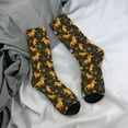 thumbnail image 5 of Hirioo Funny Fox by the Field Pattern Adult Middle Tube Socks Breathable Sock Non-Pilling,Contrasting Color Design, 5 of 6