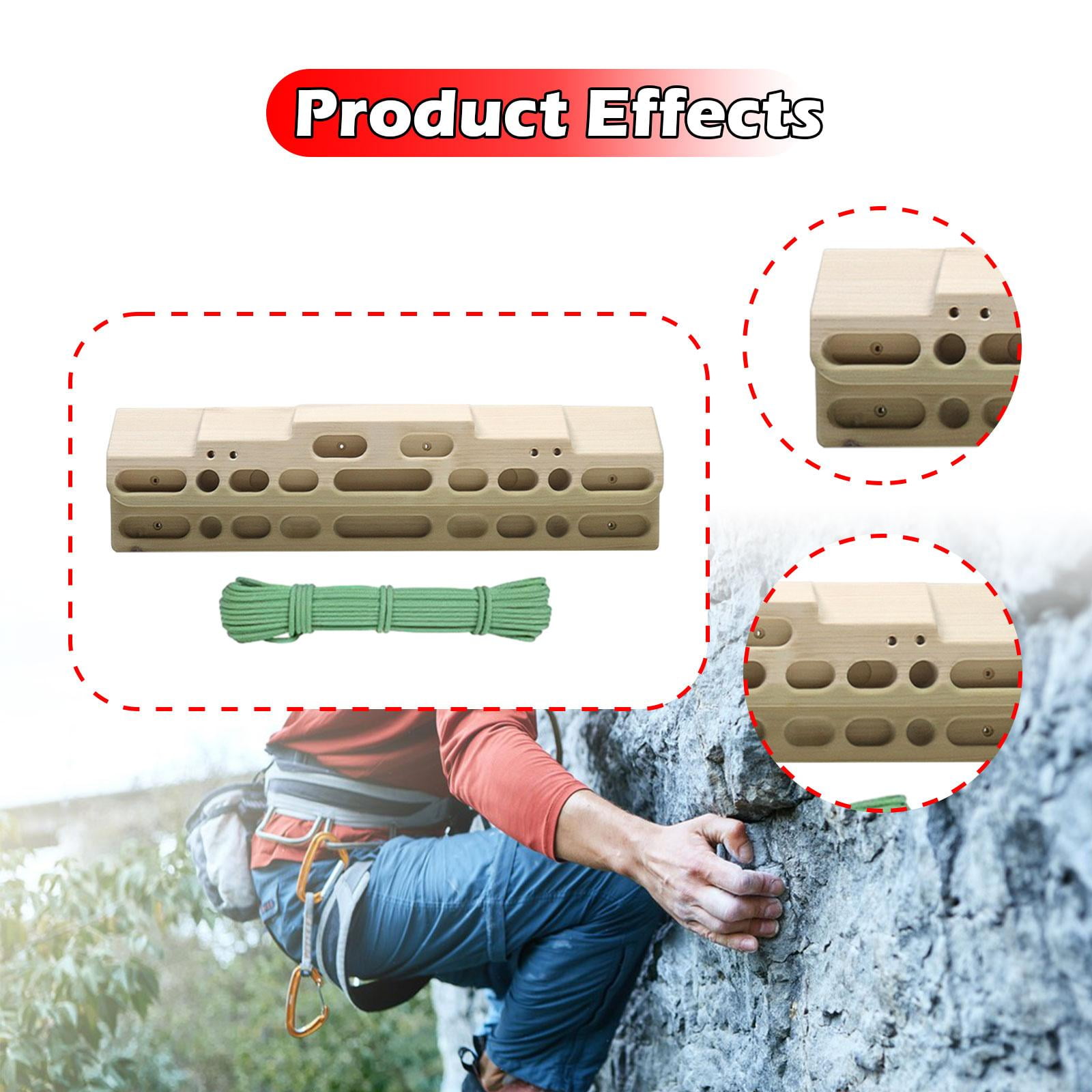 Climbing Hangboard Fingerboard Slopers Finger Holds with Boxwood Material for Indoor Outdoor Strength Training