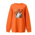 thumbnail image 5 of Halloween Sweatshirt for Women Hoodless Sweatshirt Casual Crewneck Long Sleeve Pullover for Fall Winter Wear Orange M, 5 of 5