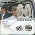 thumbnail image 3 of AutoShack Front Vented Brake Rotors + Calipers 4-PC Brake Kit Replacement for 2012-2019 Nissan Versa 2014-2019 Nissan Versa Note 10.24" (260 mm), 3 of 5