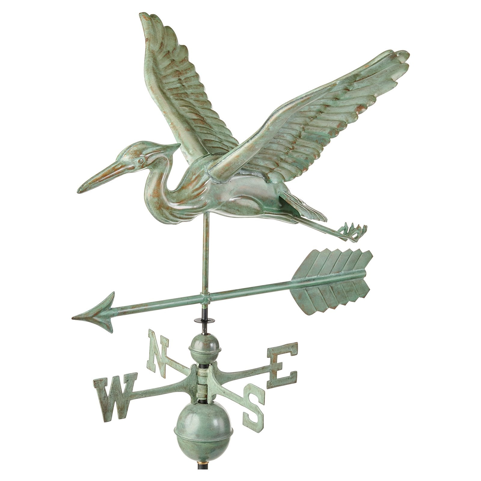 Good Directions Blue Heron Weathervane with Arrow