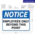 thumbnail image 3 of Employees Only Sign, Employees Only Beyond This Point Sign,, 3 of 8