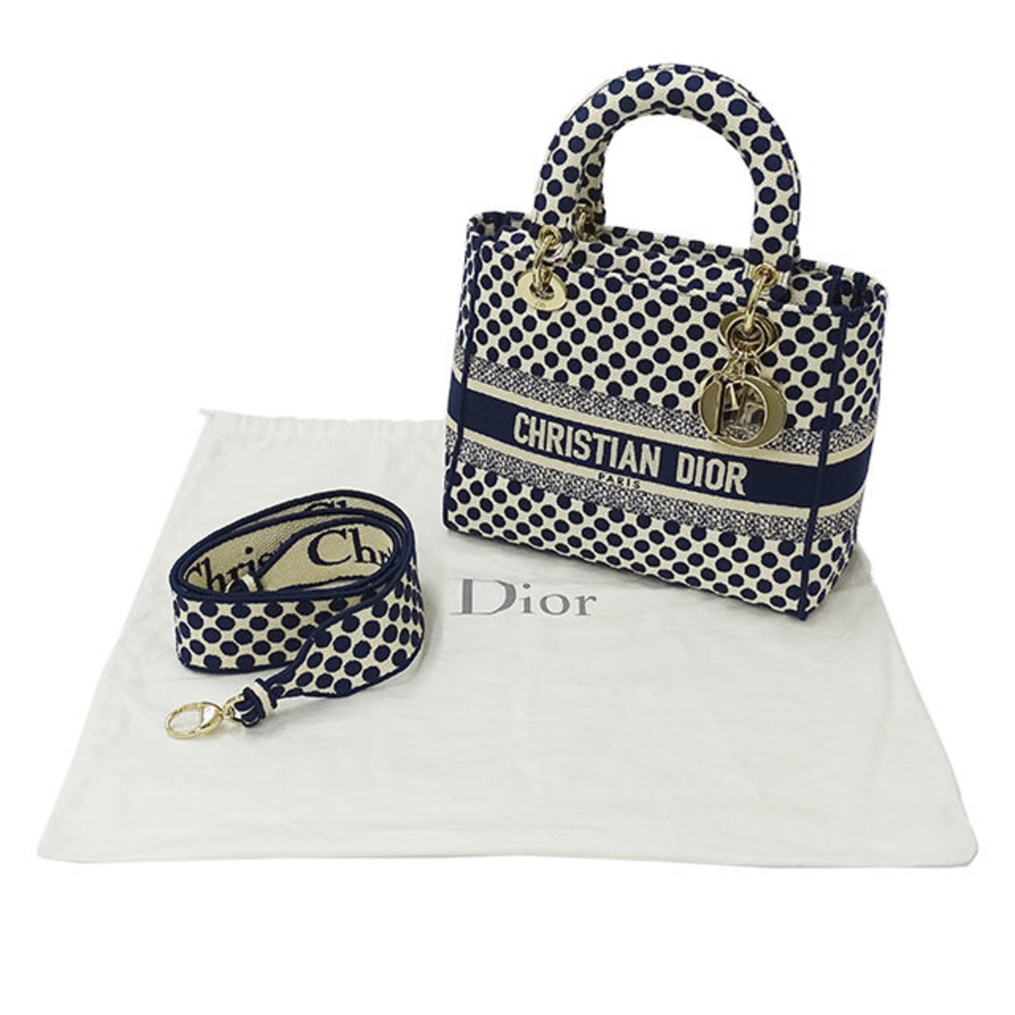 Lady dior cloth handbag Dior Black in Cloth  20308816