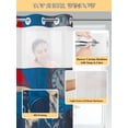 thumbnail image 5 of Funny Dog No Hook Shower Curtain and Liner Set Dogs Playing Poker Playing Cards Retro Shower Curtains with Snap-in Liner & See Through Top Window Hotel Style for Bathroom Decor 72x78 Inch, 5 of 8