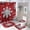 Snowflake 1, variant on Bathroom Mat Set, St. Patricks Day Pattern Printed on Bathroom Rugs and Shower Curtain Sets, Great for Master Bath Beach House Modern Home, 72 x 72 inches