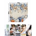 thumbnail image 4 of Orange Blue Pumpkins Fall Cloth Napkins Set of 6 Reusable Dinner Napkins, Thanksgiving Eucalyptus Vintage Cocktail Napkin Washable Table Napkins for Wedding/Holiday Party/Baby Shower 20"x20", 4 of 7