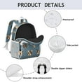 thumbnail image 3 of French Bulldogs Blue Backpack for School,Cute School Bag,Schoolbag with Adjustable Shoulder Straps & Padded Back,15"x11.42"x5.5", 3 of 5